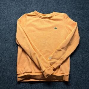 Lacoste Sport Womens Sweatshirt Pullover Size 34 Orange